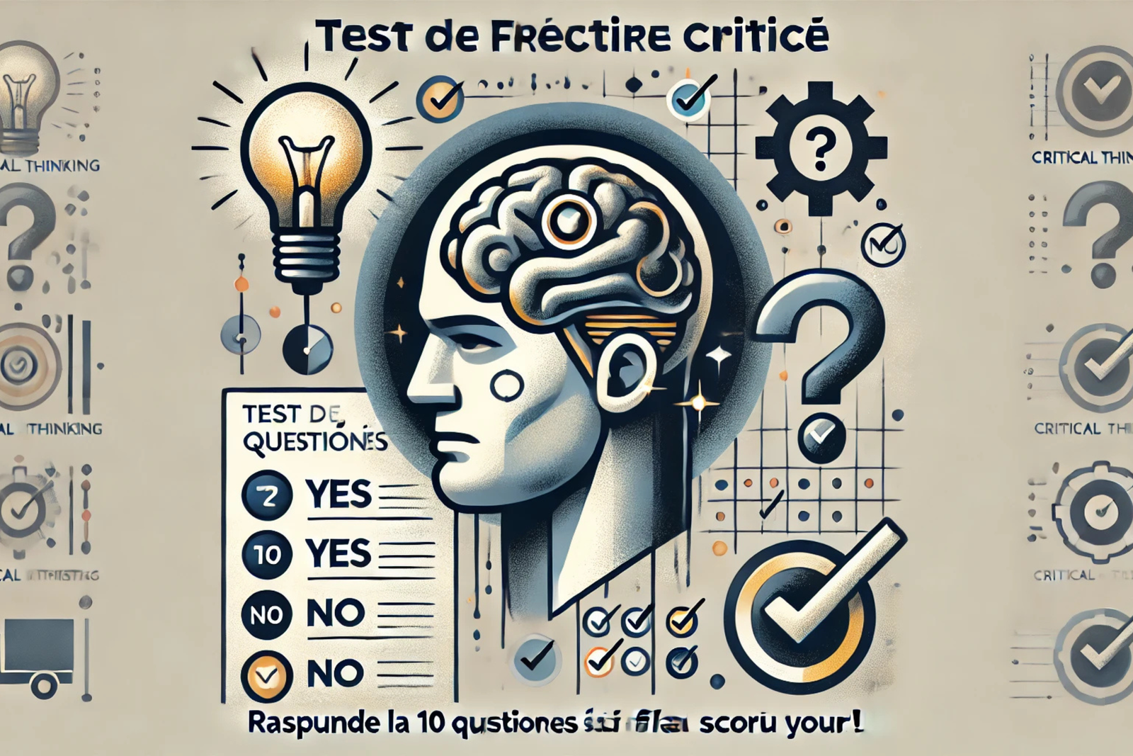 Test de gândire critică – Descoperă cât de bine analizezi informațiile și iei decizii logice.